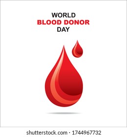vector illustration of donate blood concept, world blood donor day