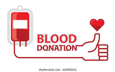 Vector illustration of Donate blood concept for World blood donor day