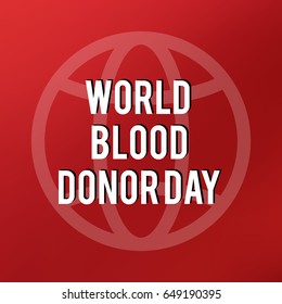 Vector illustration of Donate blood concept for World blood donor day June 14.