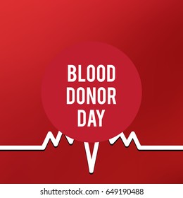 Vector illustration of Donate blood concept for World blood donor day June 14.