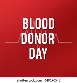 Vector illustration of Donate blood concept for World blood donor day-June 14.
