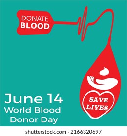 Vector Illustration Donating Blood Save Lives Stock Vector (Royalty ...