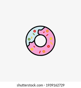 Vector illustration of donut icon