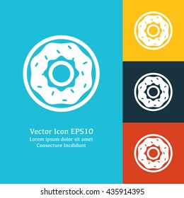 Vector illustration of donut icon