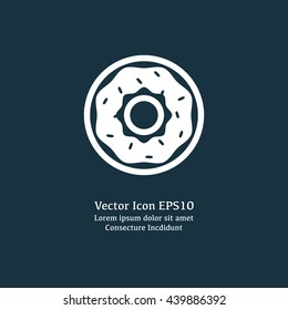 Vector illustration of donut icon