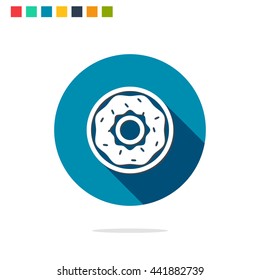 Vector illustration of donut icon