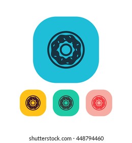 Vector illustration of donut icon