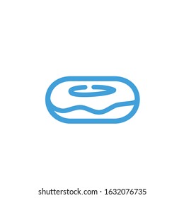 Vector illustration, donut icon template.  