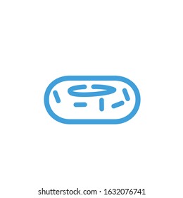 Vector illustration, donut icon template.  