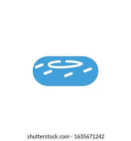 Vector illustration, Donut icon template.  