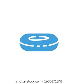 Vector illustration, Donut icon template.  