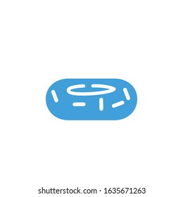 Vector illustration, Donut icon template.  