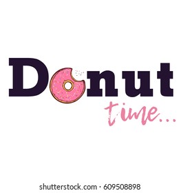 Vector illustration - Donut time