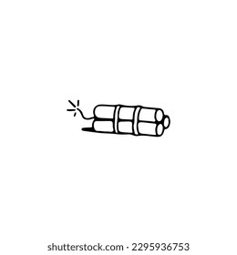 Vektorgrafik-Dodle-Bombenkonzept