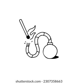 vector illustration doodle boom concept