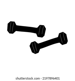 
Vector illustration of doodle dumbbell in hand draw style