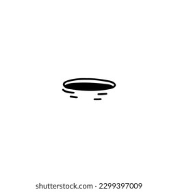 vector illustration doodle hole concept
