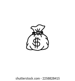 vector illustration doodle money concept