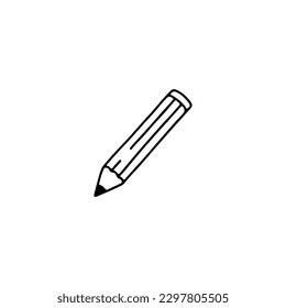 concepto de lápiz de doodle de ilustración vectorial