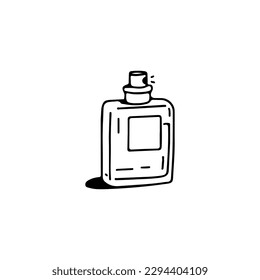 vector illustration doodle perfume concept