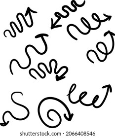 vector illustration of doodle sets collections