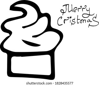 Vector illustration in doodle style of New Year and Christmas holiday