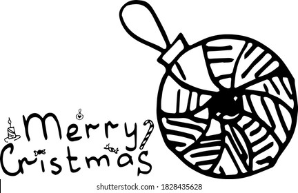 Ilustración vectorial en estilo doodle de Año Nuevo y Navidad