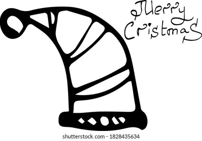 Vektorgrafik im Doodle-Stil von Neujahr und Weihnachtsfeiertag