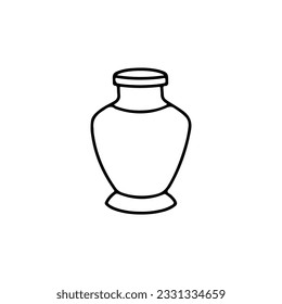 vector illustration doodle vase concept