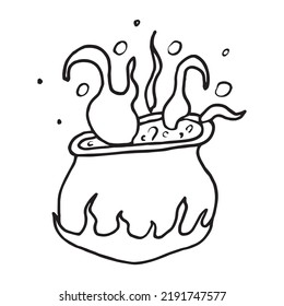 Vector Illustration
Doodle Witch Potion Pot