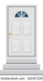Vector illustration of door