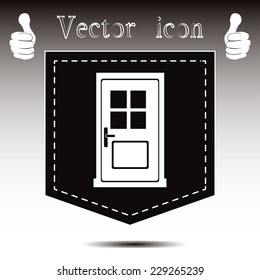 Vector illustration of door