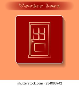 Vector illustration of door