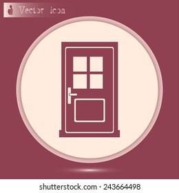 Vector illustration of door