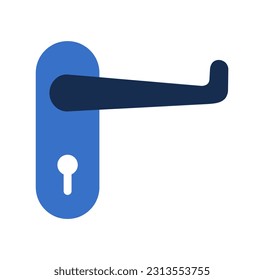 vector illustration of door lock icon on white background