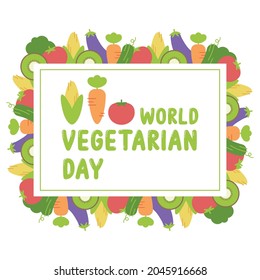 Vector Illustration dor World Vegetarian Day