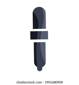vector illustration of Dose, drop, tool, medicine, sample, dropper, eye icon.  flat minimalist design eps 10