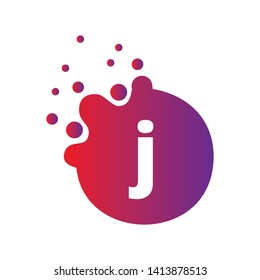 vector illustration Dots with Letter icon Logo Letter Design Vector with Dots.