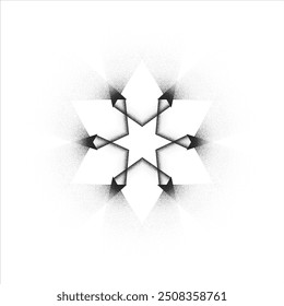 Vector Illustration of a Dotted Geometrical Pattern, Aura Field within a Radiant Energy Field.