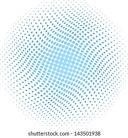 vector illustration of a dotted halftone background