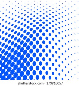 vector illustration of a dotted halftone background