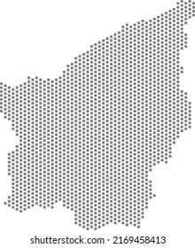 vector illustration of dotted map of San Marino