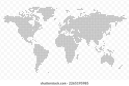 Vector Illustration Dotted Map