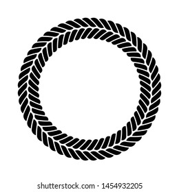 Vector illustration, double black rope