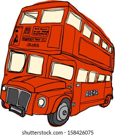 Vector Illustration Of Double Decker Bus