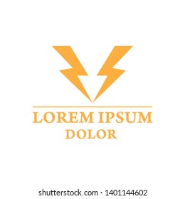 vector illustration double energy icon logo design