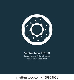 Vector illustration of doughnut icon