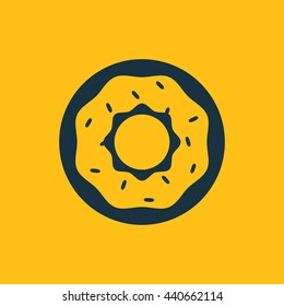 Vector illustration of doughnut icon
