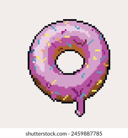 Anillo de Ilustración vectorial en arte de píxeles	