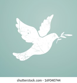 Vector Illustration of a Dove of Peace